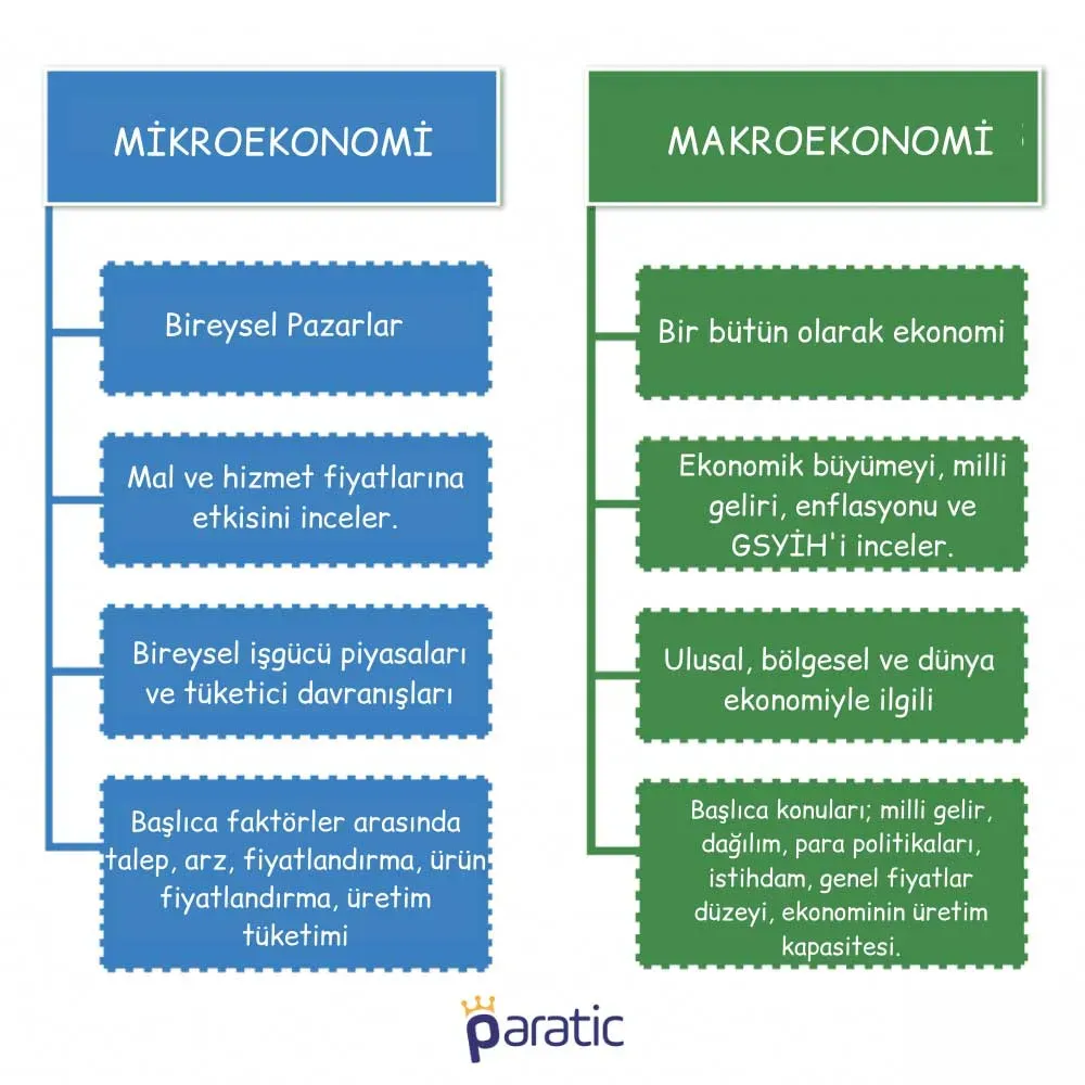 Mikroekonomi ve Makroekonomi farkları: Yatırıma etkileri