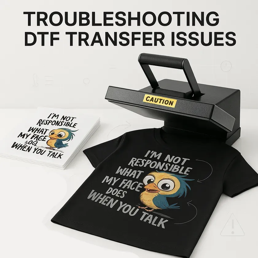 DTF transfers troubleshooting: common application problems
